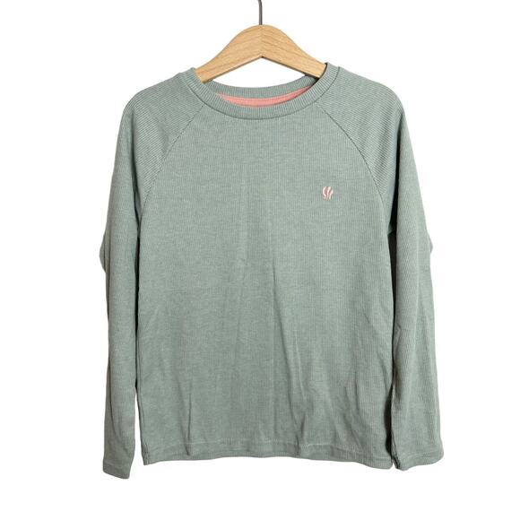 Fatface Green Ribbed Tee - Picture 1 of 4